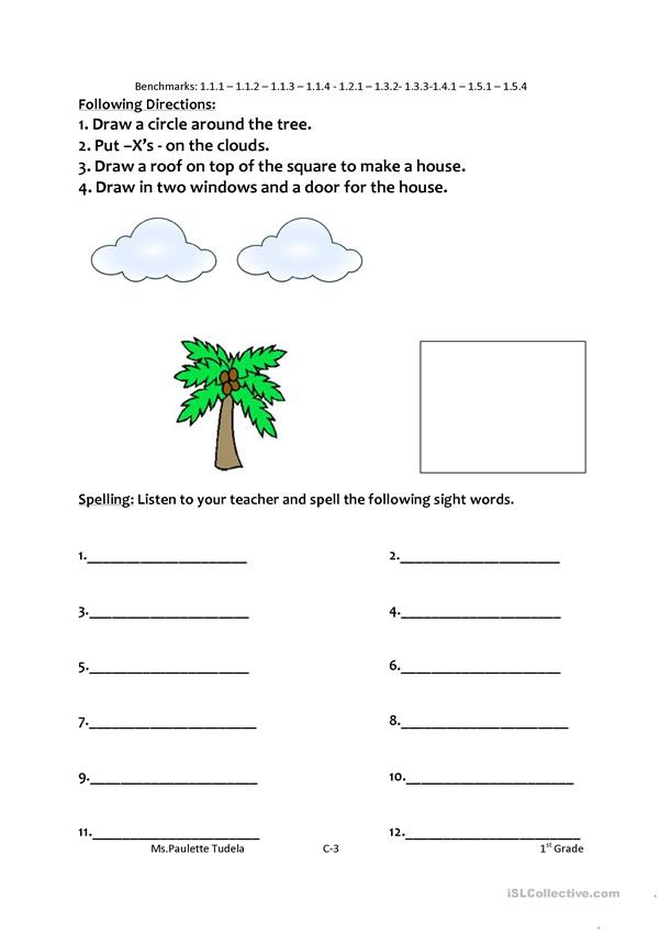 Language Arts English ESL Worksheets For Distance Learning And 