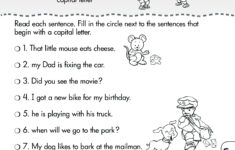 Language Arts Grade 1 Writing Sentences Twin Sisters