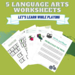 Language Arts Unit Study Pre K Worksheets Preschool Etsy