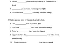 Language Arts Worksheet