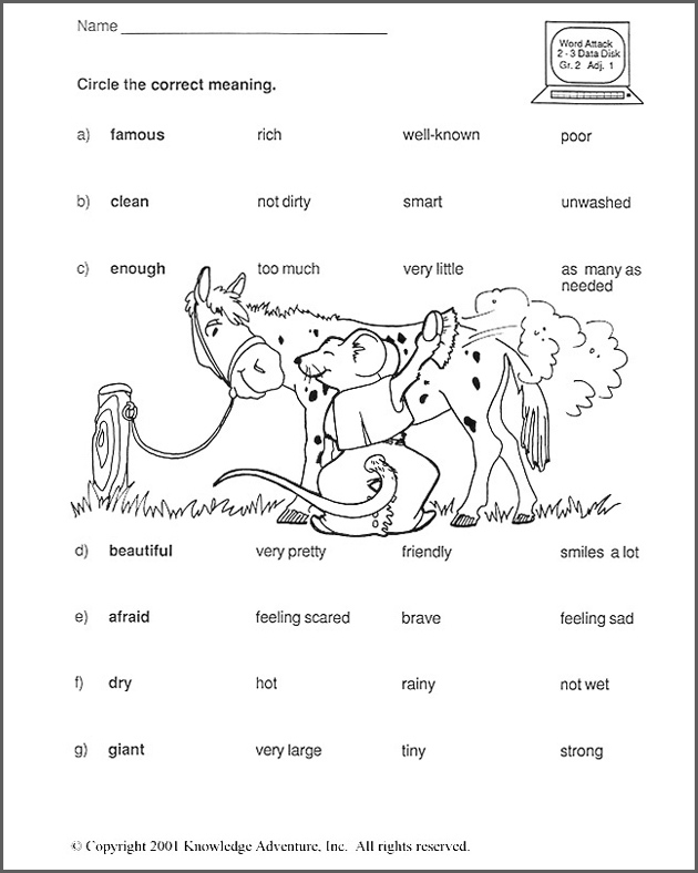 Language Arts Worksheets 6th Grade Printable