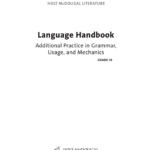 Language Handbook Worksheets