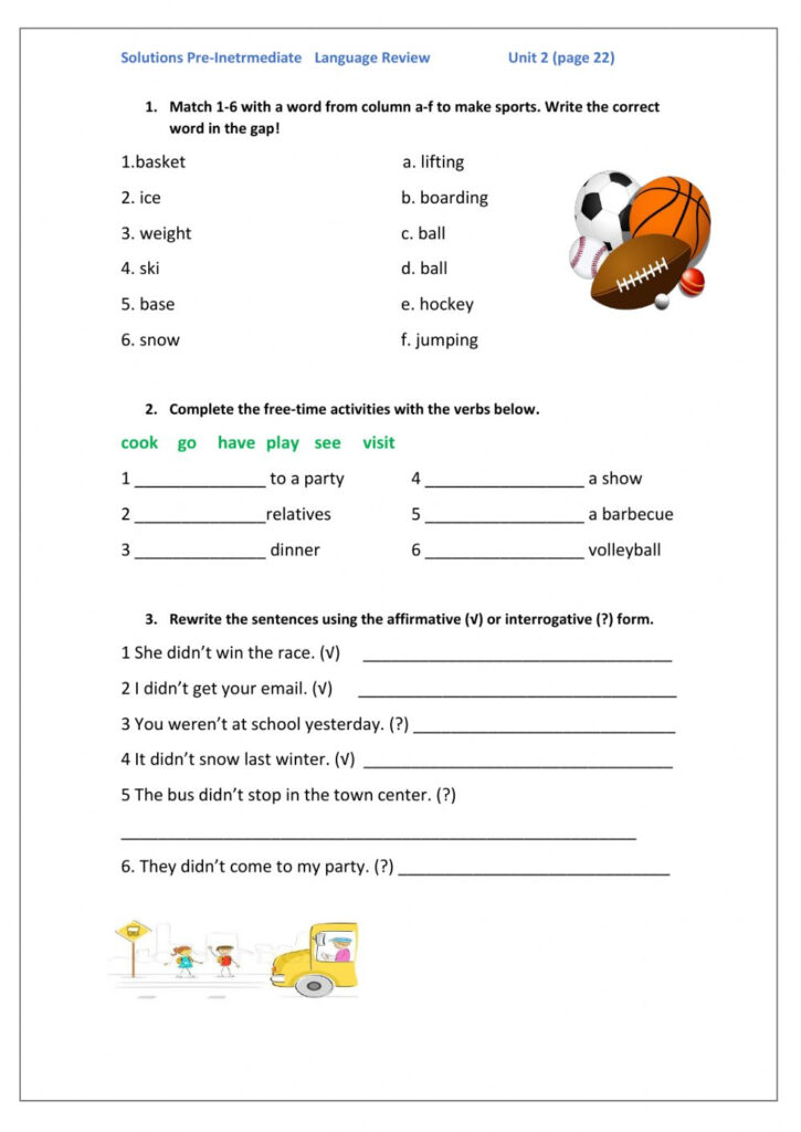 Using Language Worksheets Language Skills Worksheets | Language Worksheets
