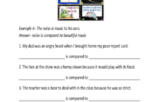 Language Worksheets For 5Th Grade Db excel