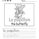Learn The French Language Worksheet Free Kindergarten Learning