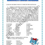 LEARNING A FOREIGN LANGUAGE ESL Worksheet By Spankevich