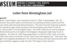 Letter From Birmingham Jail Worksheet Answers Worksheet