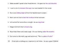 Literal And Non Literal Sentences Worksheet