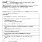 LITERAL VS FIGURATIVE Worksheet