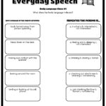 Made Using Everyday Speech S Worksheet Creator Body Language Clues