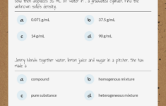Matter Chemistry Worksheet Chemistry Worksheets Chemistry Learning