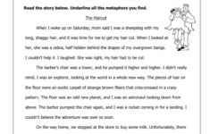 Metaphor Hunt Figurative Language Worksheets