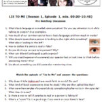 Movie Worksheet Lie To Me The Secrets Of Body Language