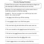 Multiple Meaning Words Worksheets 5Th Grade Db Excel