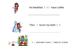 My Routine Order The Sentences Worksheet