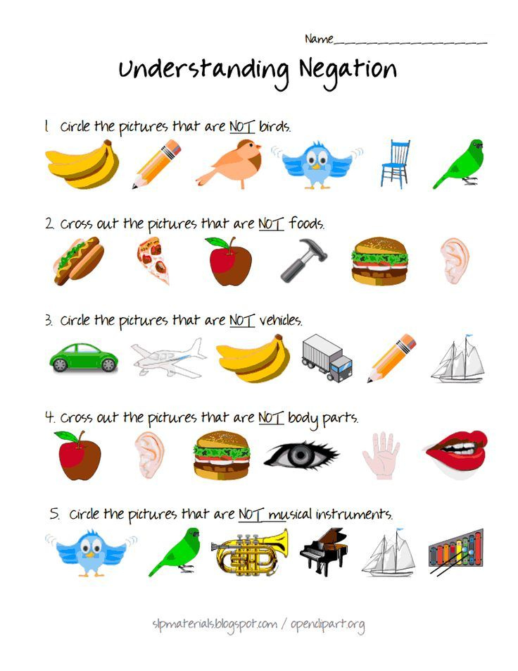 Not Cross Out Items pdf With Images Speech Therapy Worksheets 
