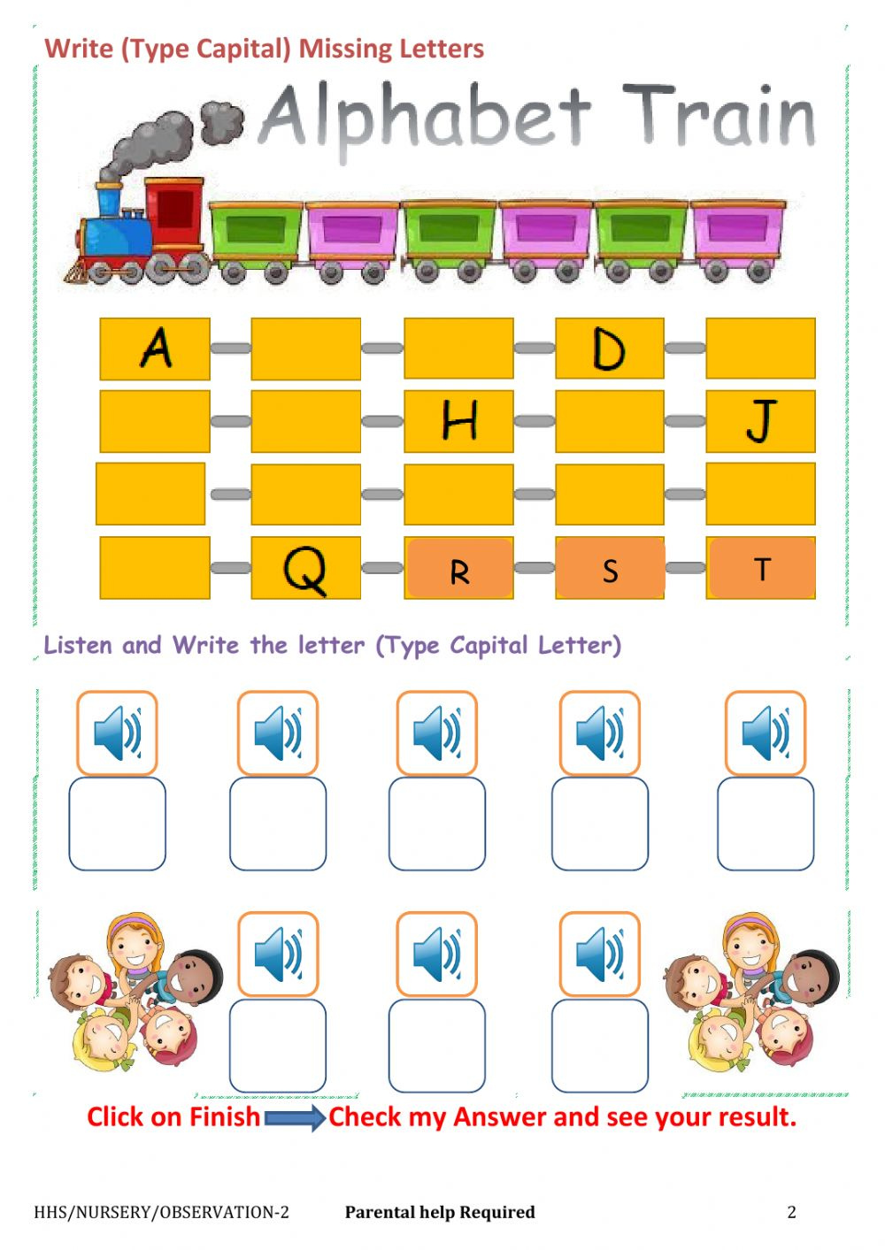 Language Worksheet For Nursery Language Worksheets