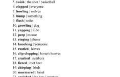 Onomatopoeia Worksheet 3 Answers