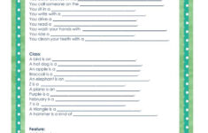 Page 1 Of 1 Expressive Language Speech Language Activities