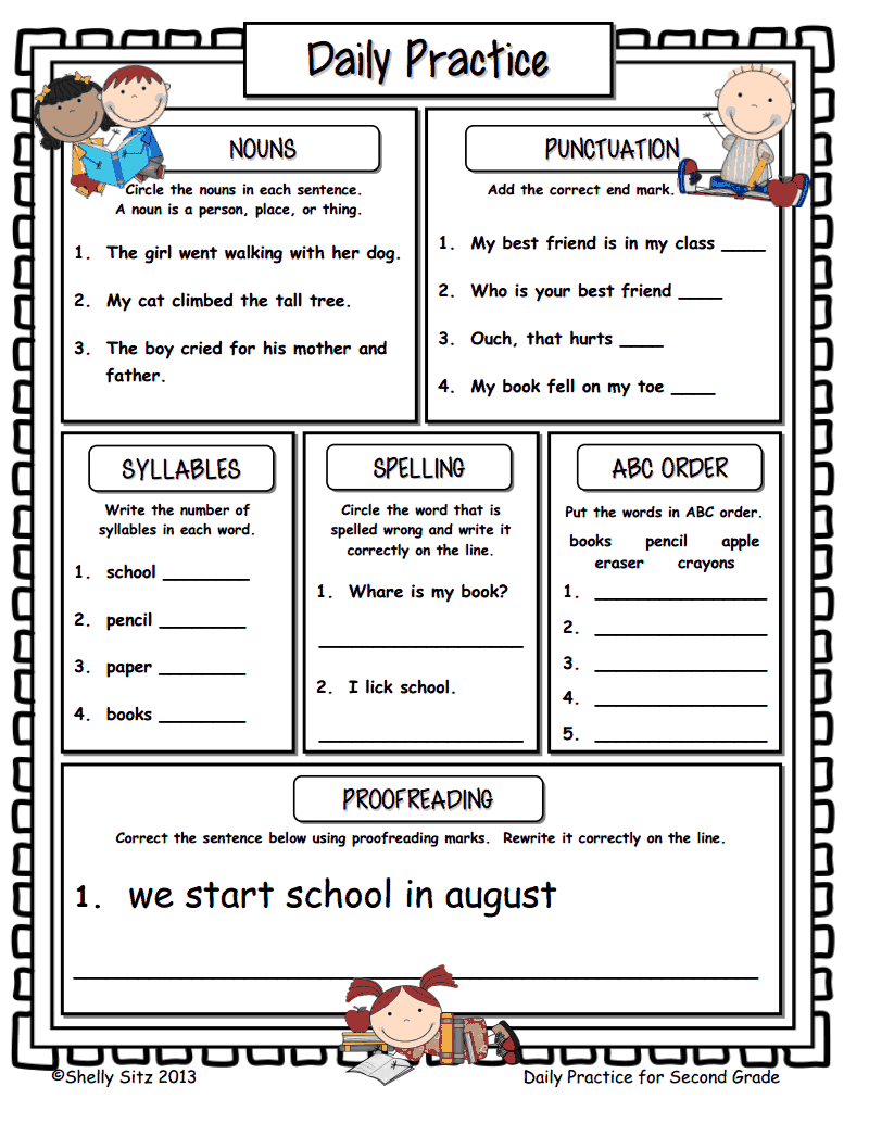 Page 1 Of Daily Practice pdf Google Drive Teaching Second Grade 