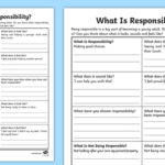 Personal Responsibility Worksheet Img Brah