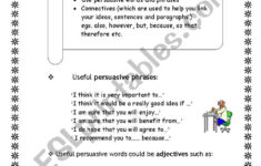 Persuasive Letters ESL Worksheet By Maltese Primary Teacher