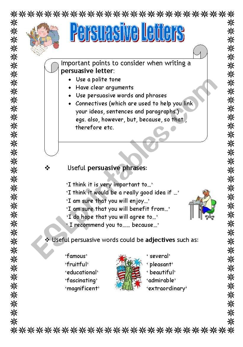 Persuasive Letters ESL Worksheet By Maltese Primary Teacher