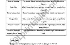 Persuasive Writing ESL Worksheet By Alibeetham