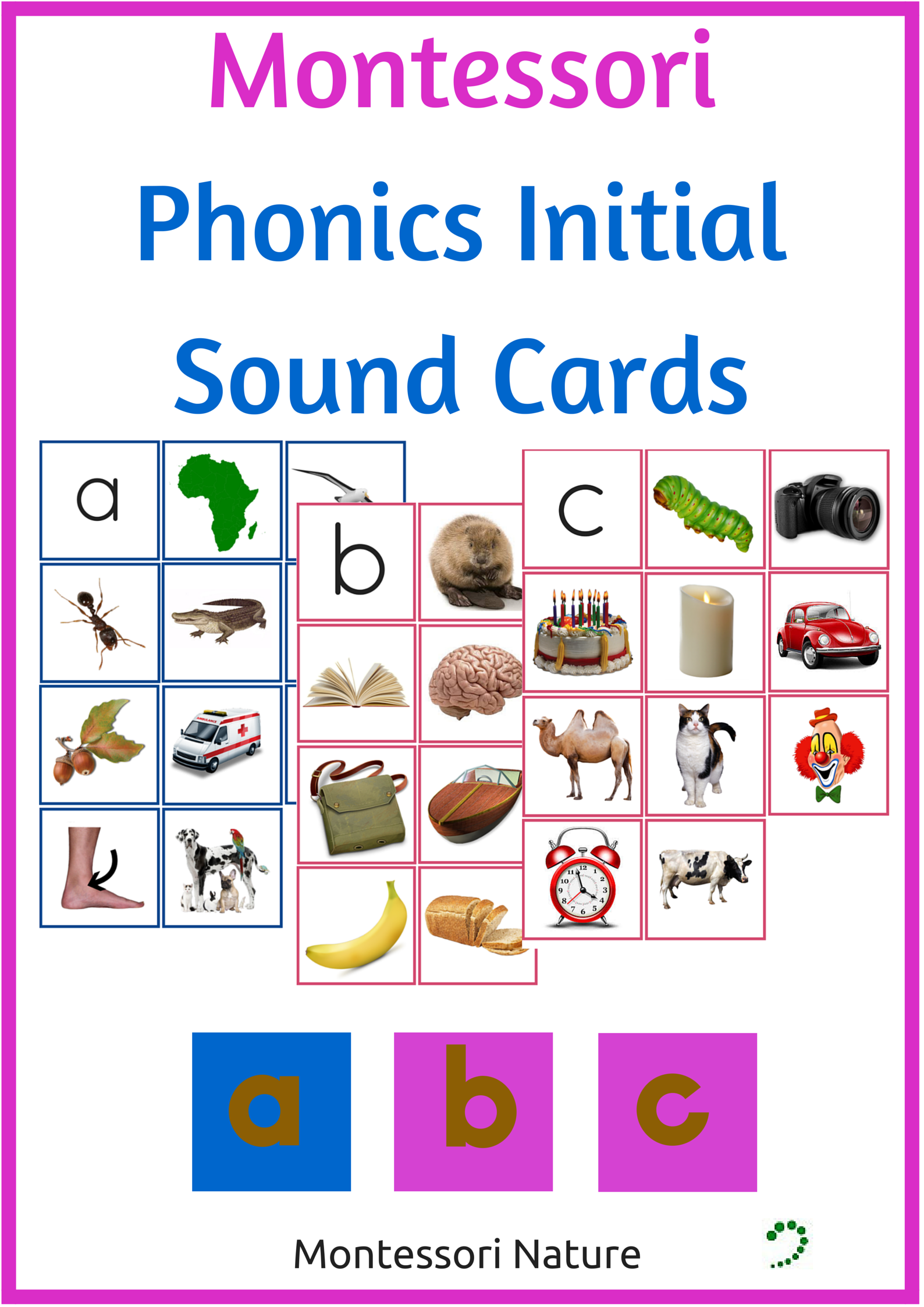Phonics Initial Sound Cards Phonics Montessori Lessons Initial Sounds