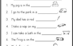 Phonics Worksheet For Class 1 Kind Worksheets