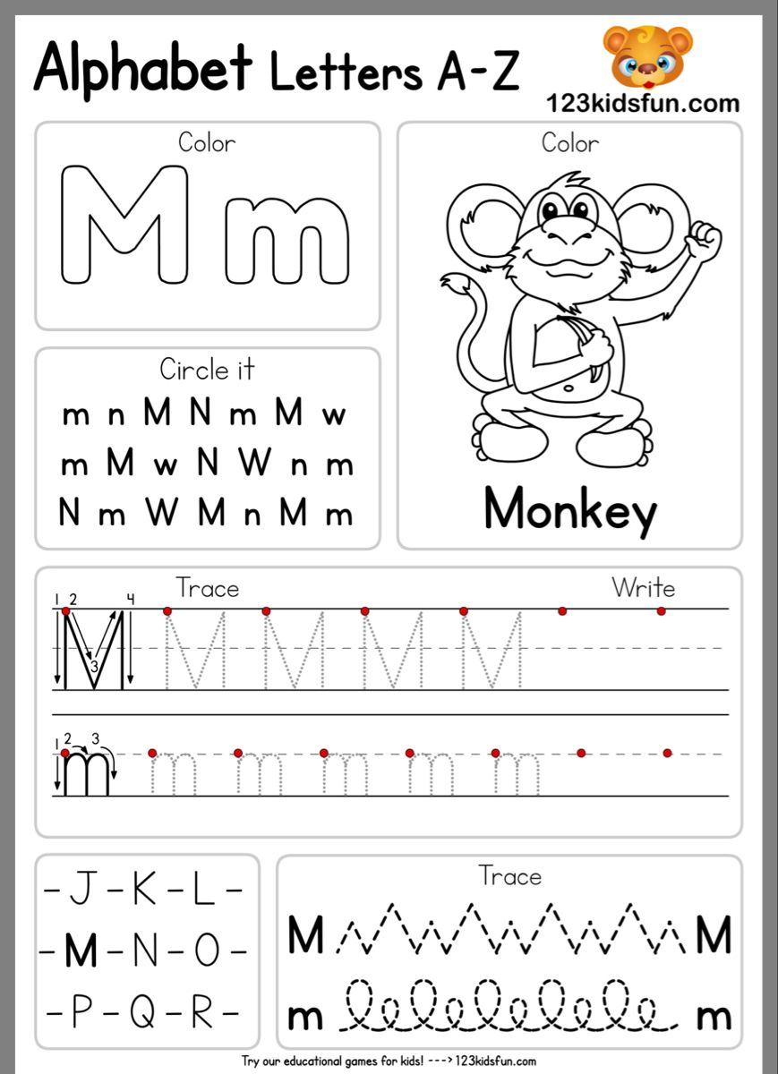 Pin By Gayle Hopkins On Pre K Preschool Writing Alphabet Worksheets 