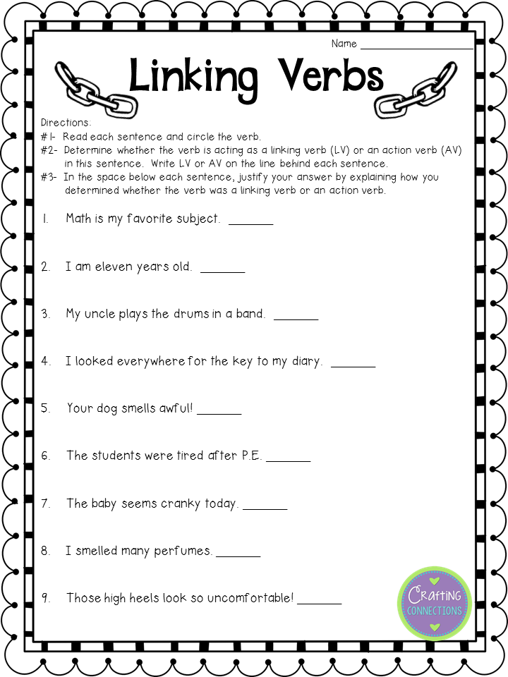 Grammar And Language Link Worksheets