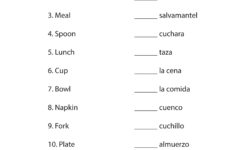 Pin On Spanish Worksheets Level 1