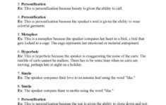 Poetic Devices Worksheet 5 Briefencounters