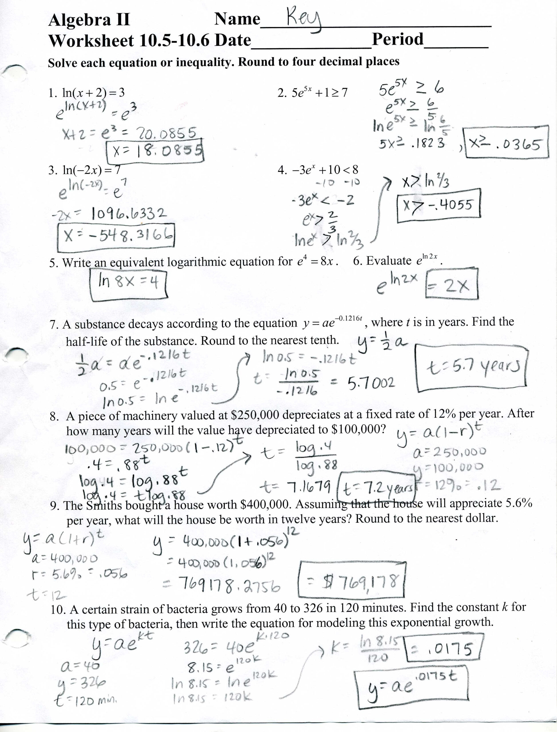 Prentice Hall Algebra 2 Answer Key Chapter 5 Prentice Hall Gold 