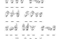 Printable Sign Language Worksheets That Are Declarative Derrick Website