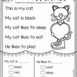 Printable Worksheets For Kindergarten Reading Reading Comprehension