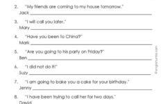 Question Words Worksheet English Unite Reported Speech Direct And