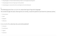 Quiz Worksheet Figurative Language In Lord Of The Flies Study