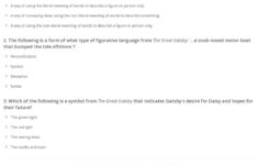 Quiz Worksheet Figurative Language In The Great Gatsby Study