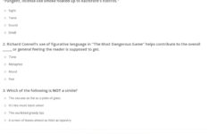 Quiz Worksheet Figurative Language In The Most Dangerous Game