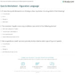 Quiz Worksheet Figurative Language Study