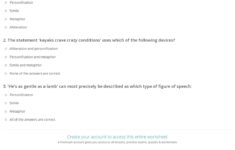 Quiz Worksheet Figurative Language Study