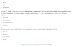 Quiz Worksheet Romeo And Juliet Act 3 Scene 5 Study