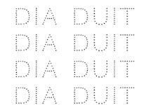 Rainbow Irish Themed Preschool Worksheets