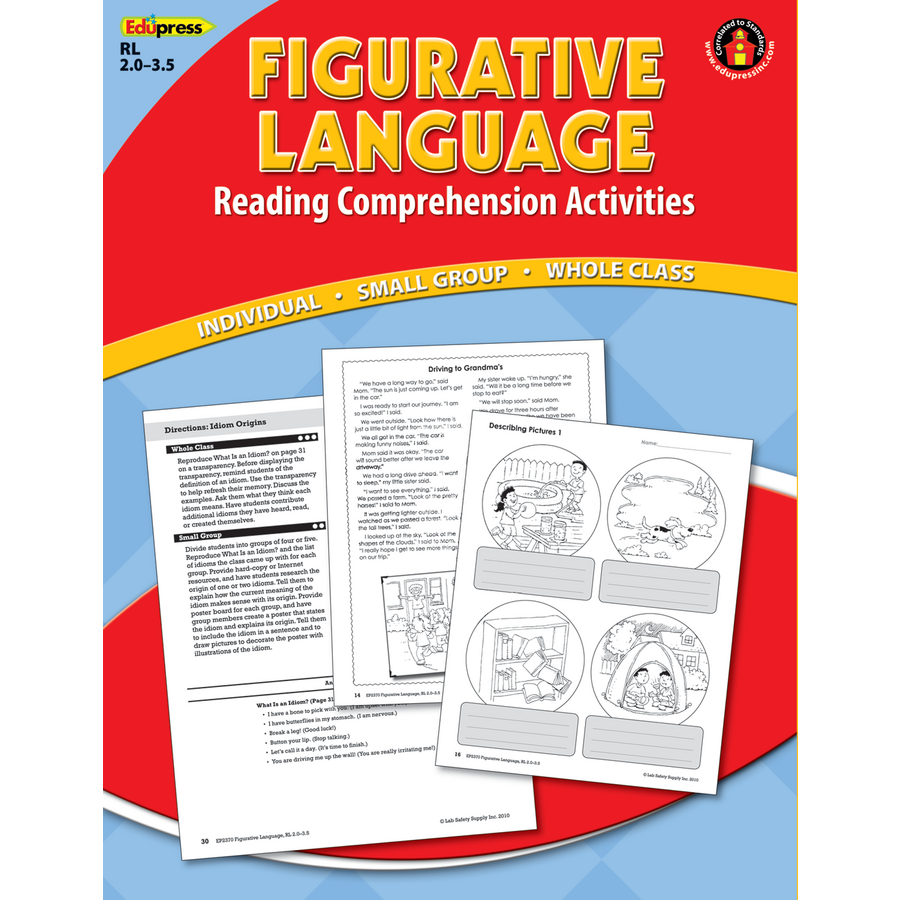Reading Comprehension Book Figurative Language Red Level TCR62370 