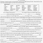 Romeo And Juliet Prologue Worksheet Answer Key Worksheet