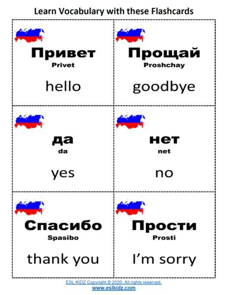 Russian Vocabulary Russian Language Lessons Russian Language 