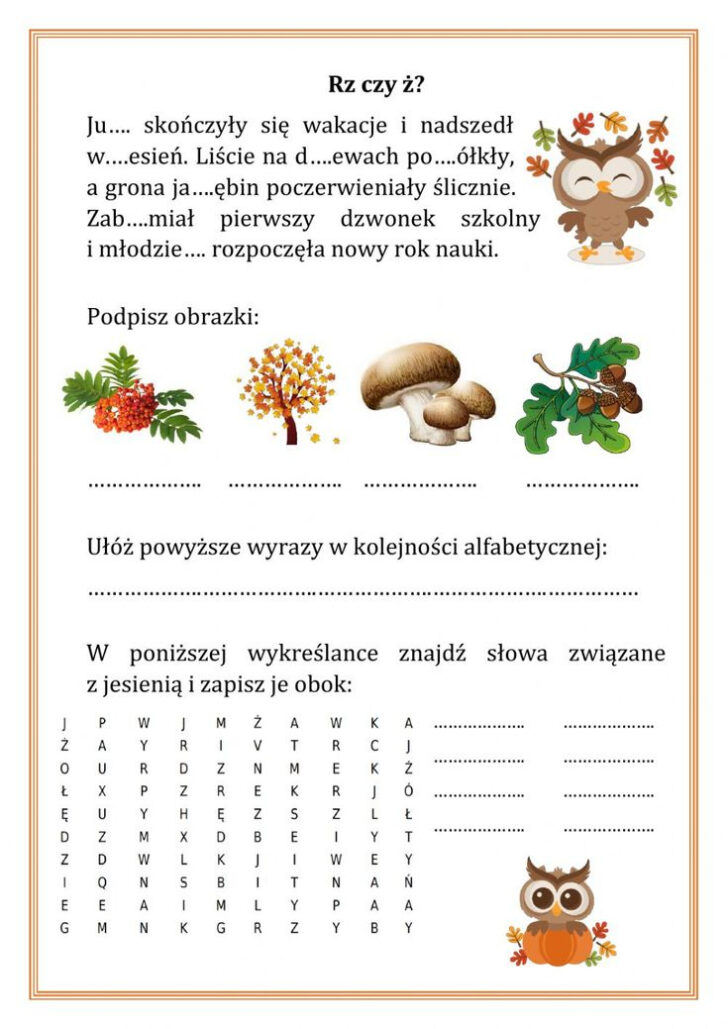 Polish Language Worksheets