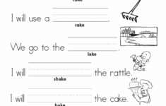 Sample 1st Grade Language Arts Word Families